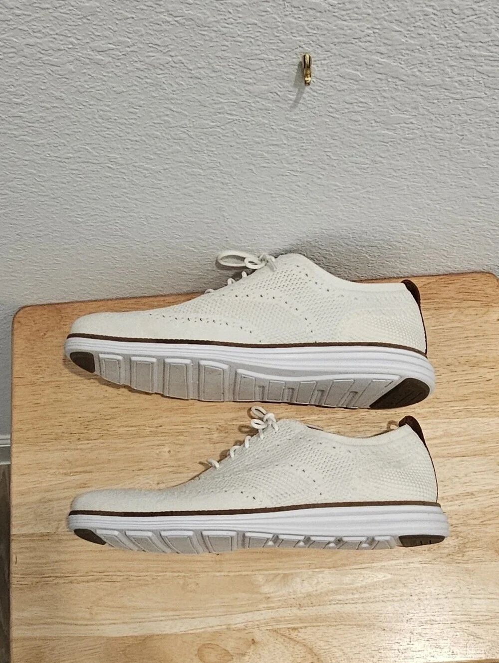 Cole Haan ØriginalGrand Stitchlite Wingtip Oxfords White Size 12M